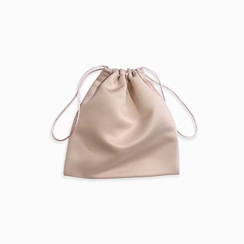 Rose Gold Satin Dust Bag - Extra Small to Extra Large - Silk peau de soie dust bag made in USA (L Portrait - 22x28")