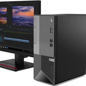 Lenovo V50T Gen 2 Desktop Tower, Intel i9-11900, 64GB RAM, 4TB NVMe SSD, DisplayPort, HDMI, VGA, DVD, Card Reader, AC Wi-Fi, BT,Windows 11 Pro, Black