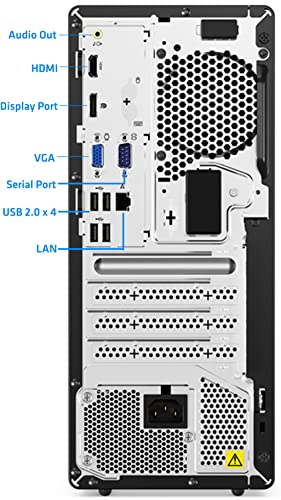 Lenovo V50T Gen 2 Desktop Tower, Intel i9-11900, 64GB RAM, 4TB NVMe SSD, DisplayPort, HDMI, VGA, DVD, Card Reader, AC Wi-Fi, BT,Windows 11 Pro, Black