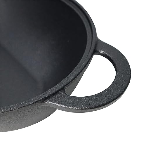 Crucible Cookware Cast Iron Bread Pan with Lid (Pre-Seasoned) with Loop Handles – Oven Safe Form for Baking and Cooking, Artisan Bread Kit - Loaf Pan