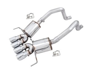 awe tuning 14-19 chevy corvette c7 z06/zr1 (w/o afm) touring edition axle-back exhaust w/chrome tips - 3015-42133