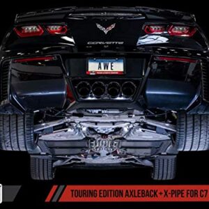 AWE Tuning 14-19 Chevy Corvette C7 Z06/ZR1 (w/o AFM) Touring Edition Axle-Back Exhaust w/Chrome Tips - 3015-42133