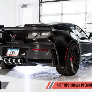 AWE Tuning 14-19 Chevy Corvette C7 Z06/ZR1 (w/o AFM) Touring Edition Axle-Back Exhaust w/Chrome Tips - 3015-42133