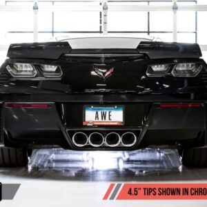 AWE Tuning 14-19 Chevy Corvette C7 Z06/ZR1 (w/o AFM) Touring Edition Axle-Back Exhaust w/Chrome Tips - 3015-42133