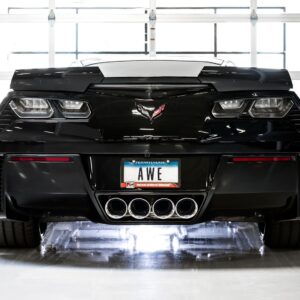 AWE Tuning 14-19 Chevy Corvette C7 Z06/ZR1 (w/o AFM) Touring Edition Axle-Back Exhaust w/Chrome Tips - 3015-42133