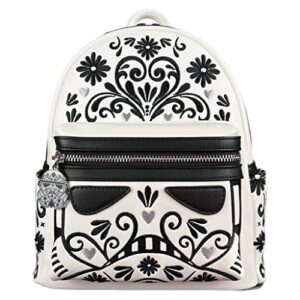loungefly star wars stormtrooper floral embroidered cosplay womens double strap shoulder bag purse