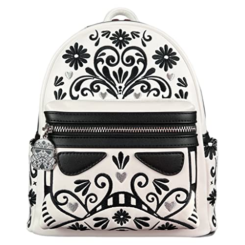 Loungefly Star Wars Stormtrooper Floral Embroidered Cosplay Womens Double Strap Shoulder Bag Purse