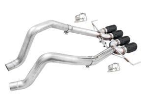 awe tuning 14-19 chevy corvette c7 z06/zr1 (w/o afm) track edition axle-back exhaust w/black tips - 3020-43081