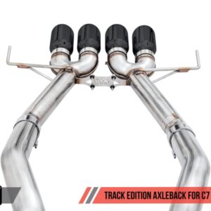 AWE Tuning 14-19 Chevy Corvette C7 Z06/ZR1 (w/o AFM) Track Edition Axle-Back Exhaust w/Black Tips - 3020-43081