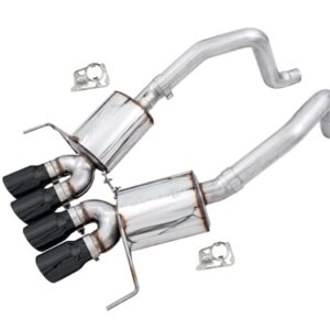 AWE Tuning 14-19 Chevy Corvette C7 Z06/ZR1 (w/o AFM) Track Edition Axle-Back Exhaust w/Black Tips - 3020-43081