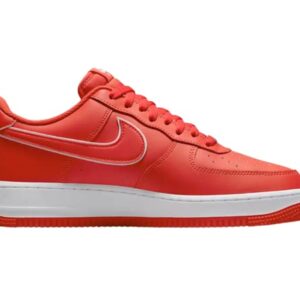 Nike Men's Air Force 1 Shoe, Picante Red-white, 12