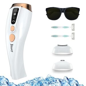 ipl hair removal for women permanent, jitesy hair removal device painless at-home for women and men, suitable for face armpits legs arms bikini line whole body, 999,999+ flashes for whole family use