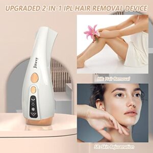IPL Hair Removal for Women Permanent, Jitesy Hair Removal Device Painless At-Home for Women and Men, Suitable for Face Armpits Legs Arms Bikini Line Whole Body, 999,999+ Flashes for Whole Family Use