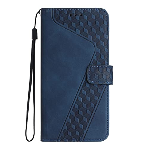 Smartphone Flip Cases Wallet Case Compatible with Oppo Reno 6 Pro 5G, Vintage PU Leather Phone Case Magnetic Flip Folio Leather Case Credit Card Holder Kickstand Shockproof Case Flip Cases ( Color : B