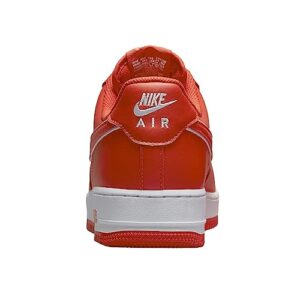 Nike Men's Air Force 1 Shoe, Picante Red-white, 10.5