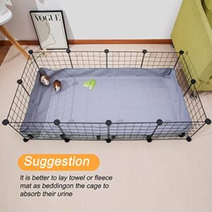 Guinea Pig Cage Tarp Bottom, DZWLKJ Guinea Pig Cage Liner, Guinea Pig Bedding Waterproof and Washable Base Also for Rabbits, Bunny, Chinchillas, Hedgehog, Ferrets and Other Small Animals.