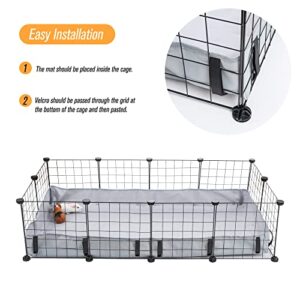 Guinea Pig Cage Tarp Bottom, DZWLKJ Guinea Pig Cage Liner, Guinea Pig Bedding Waterproof and Washable Base Also for Rabbits, Bunny, Chinchillas, Hedgehog, Ferrets and Other Small Animals.