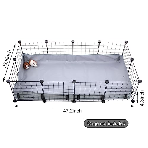 Guinea Pig Cage Tarp Bottom, DZWLKJ Guinea Pig Cage Liner, Guinea Pig Bedding Waterproof and Washable Base Also for Rabbits, Bunny, Chinchillas, Hedgehog, Ferrets and Other Small Animals.