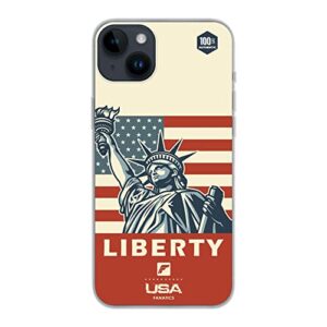 phone case liberty usa patriot design silicone transparent - compatible iphone and samsung (samsung galaxy a04)