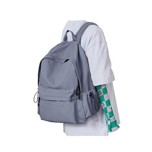 dark blue backpack for women men, waterproof high school bookbag,lightweight casual travel daypack,classic basic college backpack,middle school bag for teen girls boys