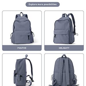 Dark blue Backpack for Women Men, Waterproof High School Bookbag,Lightweight Casual Travel Daypack,Classic Basic College Backpack,Middle School Bag for Teen Girls Boys