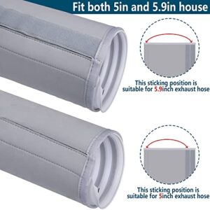 Air Conditioner Hose Cover Wrap - AC Hose Duct Vent Cover Sleeve Insulated Cover for Portable AC for 5" & 5.9" Diameter Exhaust Hoses Tube