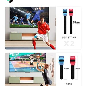 2023 Switch Sports Accessories Bundle - 15 in 1 Family Accessories Kit for Nintendo Switch Sports Games:Tennis Rackets,Sword Grips,Golf Clubs,Storage Bag and More,Christmas,Birthdays, Children's Day Gift Set.