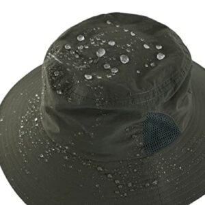 Connectyle Lightweight Cool Mesh Ponytail Bucket Sun Hat for Women UPF 50+ Summer UV Hat Army Green