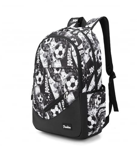 ETAISHOW Football-Print Backpack for Boys Elementary Middle School Soccer Backpack for Kids School Bag for Teens