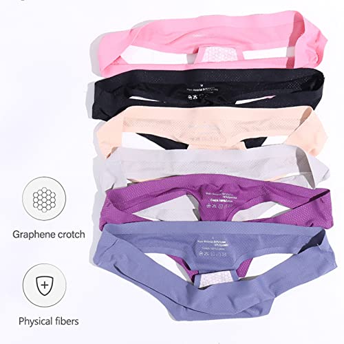 DUOWEI Panties Set Underpants Patchwork Color Underwear Panties Bikini Solid Womens Briefs Knickers Bikini Underwear Purple