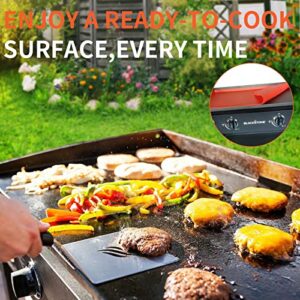 BSARTE 28 Inch Griddle Silicone Protective Mat Cover for Blackstone 28 Inch Griddle - Heavy Duty Food Grade Thicker Silicone Mat - All Season Cooking Surface Protective Cover