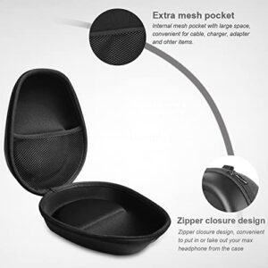 Headphone Case Carrying Organizer Hard Headphones Storage Bag Pouch Compatible with Beats Studio Philips Bose Solo 3 Sony Bose QC JBL Sennheiser Skullcandy mPow Audio Technica Cowin JVC (Black)