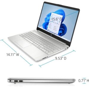 HP Notebook Laptop, 15.6" HD Touchscreen, Intel Core i3-1115G4 Processor, 32GB RAM, 1TB PCIe SSD, Webcam, Type-C, HDMI, SD Card Reader, Wi-Fi, Windows 11 Home, Silver