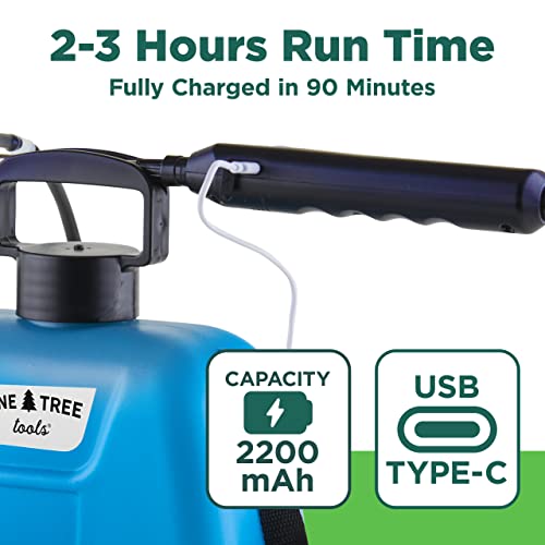 Pine Tree Tools 1.3 Gallon Electric Garden Sprayer - Battery Sprayer, Weed Sprayer, Electric Sprayer, Battery Powered Sprayer, Yard Sprayer, Weed Killer Sprayer with Wand - Sprayers in Lawn and Garden