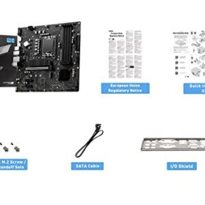 MSI PRO B760M-P DDR4 ProSeries Motherboard (Supports 12th/13th Gen Intel Processors, LGA 1700, DDR4, PCIe 4.0, M.2, Gbps LAN, USB 3.2 Gen2, mATX)