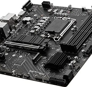 MSI PRO B760M-P DDR4 ProSeries Motherboard (Supports 12th/13th Gen Intel Processors, LGA 1700, DDR4, PCIe 4.0, M.2, Gbps LAN, USB 3.2 Gen2, mATX)