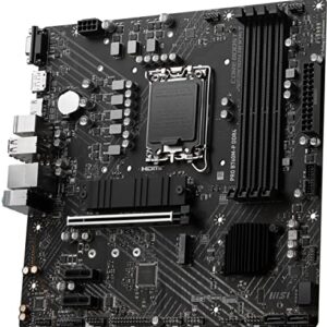 MSI PRO B760M-P DDR4 ProSeries Motherboard (Supports 12th/13th Gen Intel Processors, LGA 1700, DDR4, PCIe 4.0, M.2, Gbps LAN, USB 3.2 Gen2, mATX)