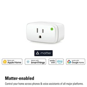 Eve Energy (Matter) - Smart Plug, App and Voice Control, 100% Privacy, Matter Over Thread, Works with Apple Home, Alexa, Google Home, SmartThings