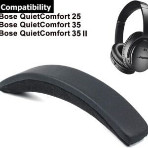 QC35 Headband, Replacement DIY Head Band Cushion Pillow Repair Parts for Bose QuietComfort Quiet Comfort QC 25 35 II QC25 QC35 II Headphones - Black