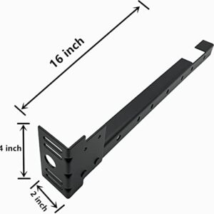 Universal Footboard Extension Brackets, Bed Frame Extenders for Footboard, Headboard Brackets for Metal Bed Frame, Footboard Attachment Kit Can Drilled to Fit Twin, Full, Queen, or King Size Beds.