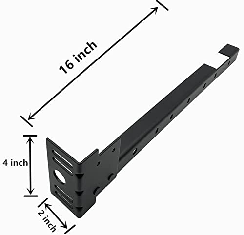 Universal Footboard Extension Brackets, Bed Frame Extenders for Footboard, Headboard Brackets for Metal Bed Frame, Footboard Attachment Kit Can Drilled to Fit Twin, Full, Queen, or King Size Beds.