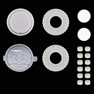 Lerpwige Box Resin Molds, False Eyelashes Display Tray Holder for Case Silicone Epoxy Mould Resin Casting