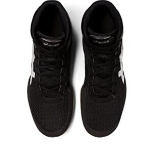 ASICS Men's Matflex 7 Wrestling Shoes, 12, Black/White