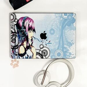 Nekoty Textured Laptop Skins compatible with MacBooks Pro 16" 14" 13" Air 13" 2019-2022 - Singing Anime Girl