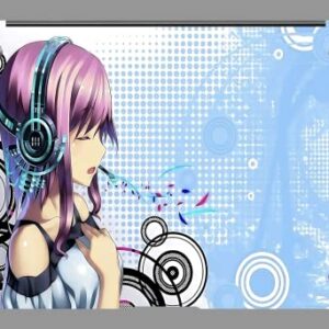 Nekoty Textured Laptop Skins compatible with MacBooks Pro 16" 14" 13" Air 13" 2019-2022 - Singing Anime Girl