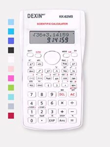 scientific calculators for students, scientific calculator 240 functions 2 line 10+2 digits, scientific calculators desktop, desk math calculator for school (white)
