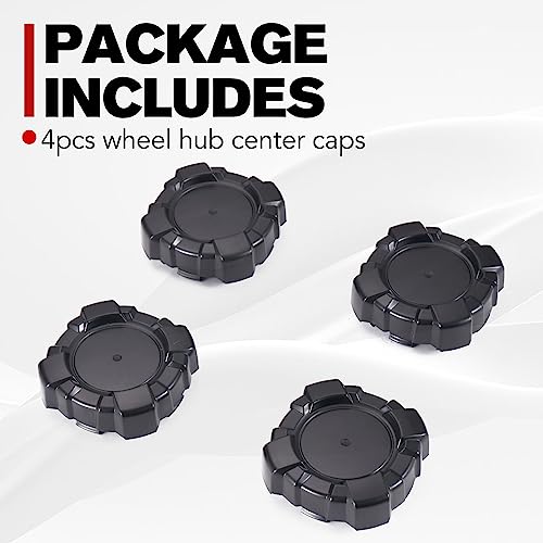 A & UTV PRO Wheel Center Hub Caps for Polaris General 1000 2016-2021/ General 4 1000 2018-2021, Tire Wheel Hub Dust Rim Cap Covers Accessories, Replace OEM # 1522498, Black, 4PCS