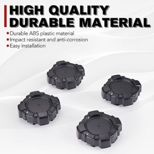 A & UTV PRO Wheel Center Hub Caps for Polaris General 1000 2016-2021/ General 4 1000 2018-2021, Tire Wheel Hub Dust Rim Cap Covers Accessories, Replace OEM # 1522498, Black, 4PCS