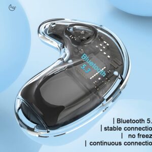 Loluka Invisible Earbuds for Sleep Mini Bluetooth Earbuds True Wireless Earbuds Stereo HiFi Music IPX4 Waterproof Invisible Headphones with Charging Case