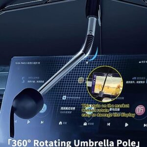 Custom-Fit for Volvo Windshield Sun Shade Umbrella, Foldable Car Umbrella Sunshade Cover UV Block Car Front Window with 360°Rotation Bendable Handle, Designed for Volvo Accessories (for Volvo S60)